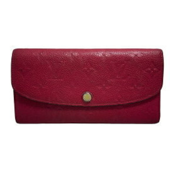 Louis Vuitton Pink Wallet Portefeuille Emilie Leather Hot Long - Picture 1 of 9